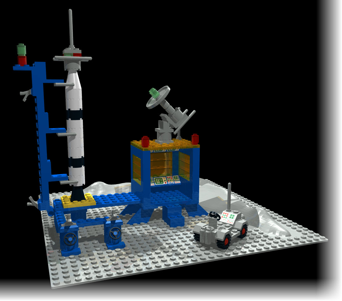 LEGO Space 483 Alpha Rocket Base