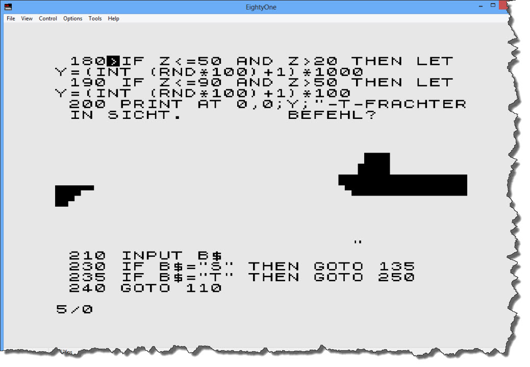 ZX81 - Code Listing 2